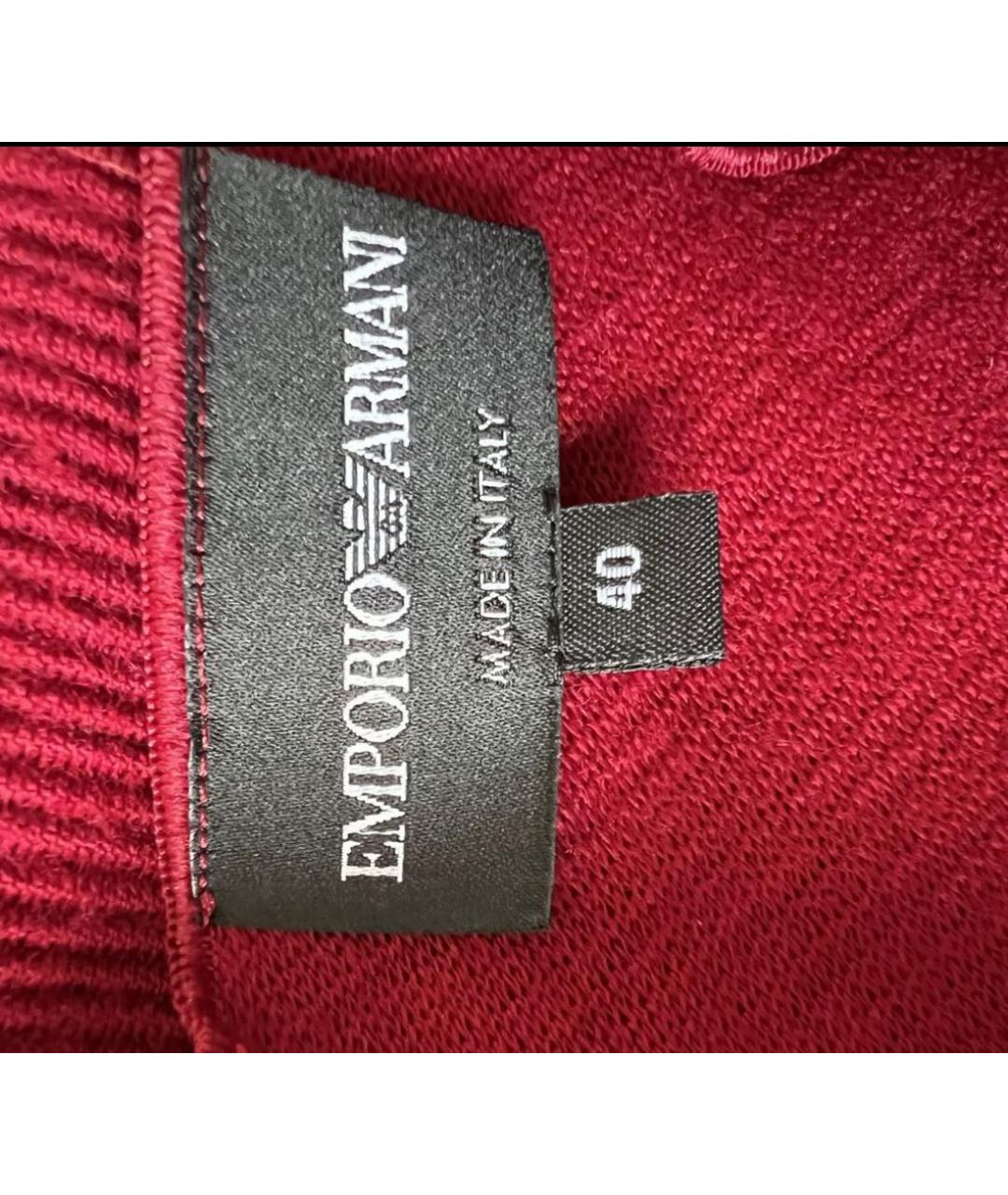 EMPORIO ARMANI Красное повседневное платье, фото 3