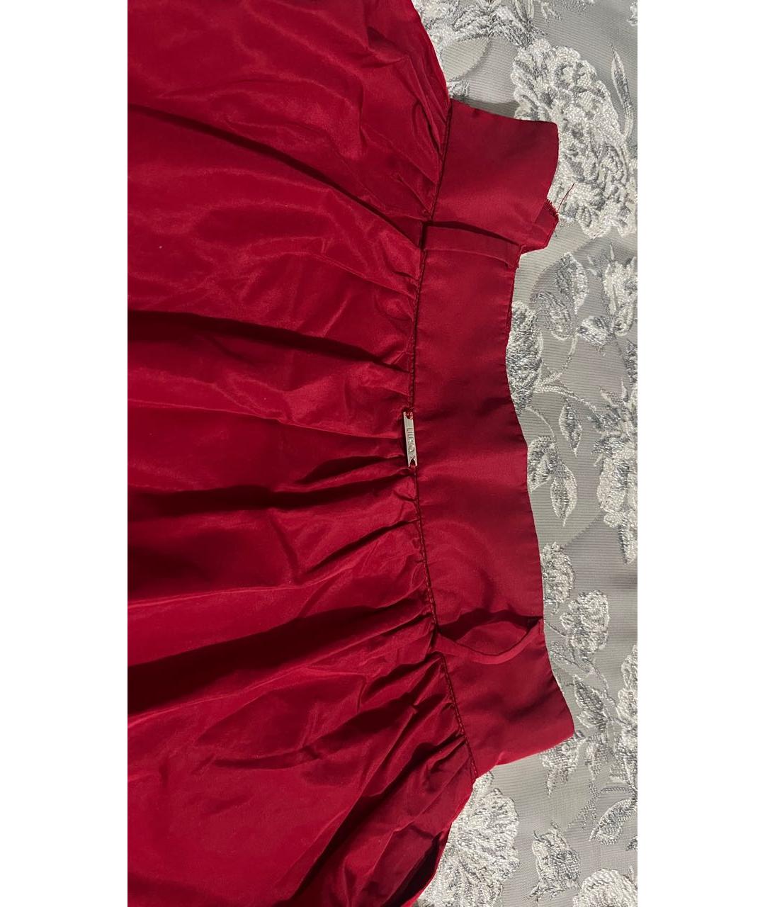 LIU JO Красная юбка миди, фото 4