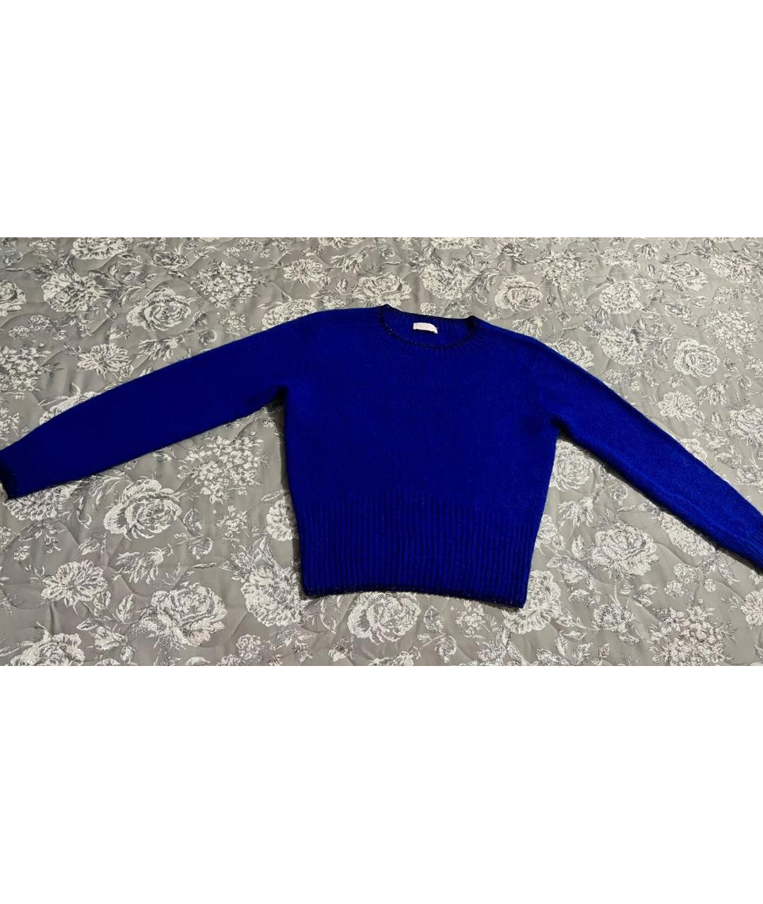 LIU JO Синий шерстяной джемпер / свитер, фото 4
