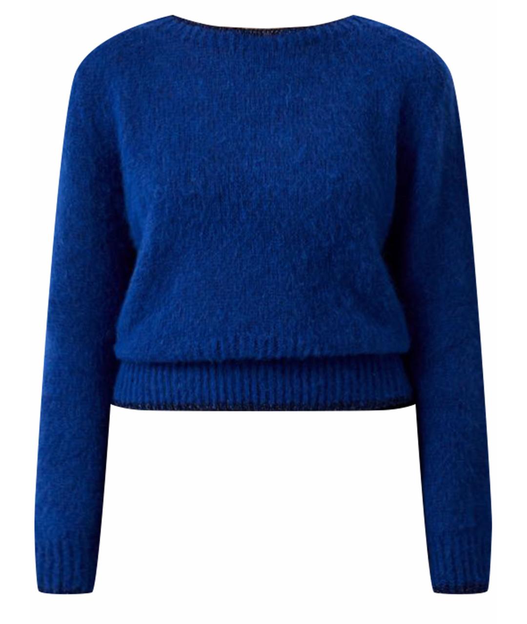 LIU JO Синий шерстяной джемпер / свитер, фото 1