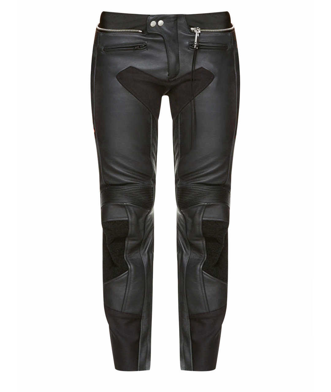 ALYX Черные кожаные прямые брюки, фото 1