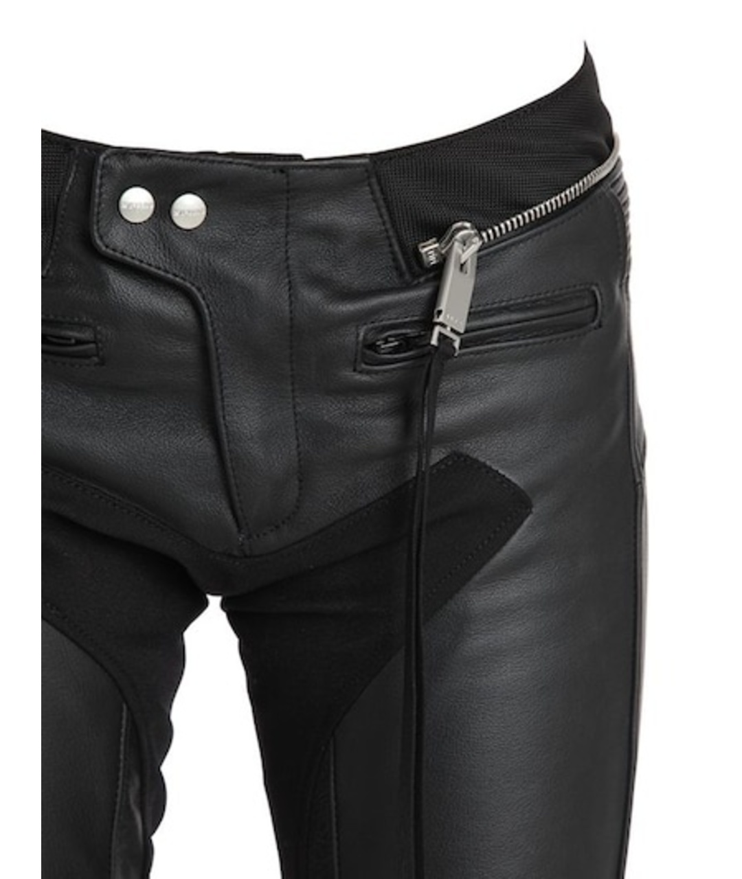ALYX Черные кожаные прямые брюки, фото 5