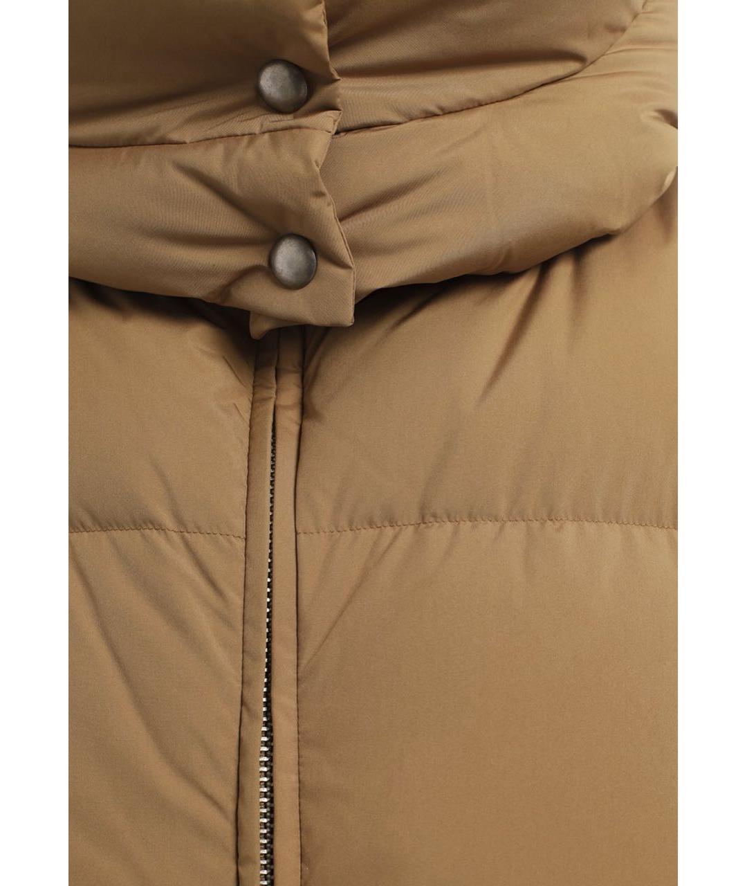 SPORTMAX Бежевый пуховик, фото 3