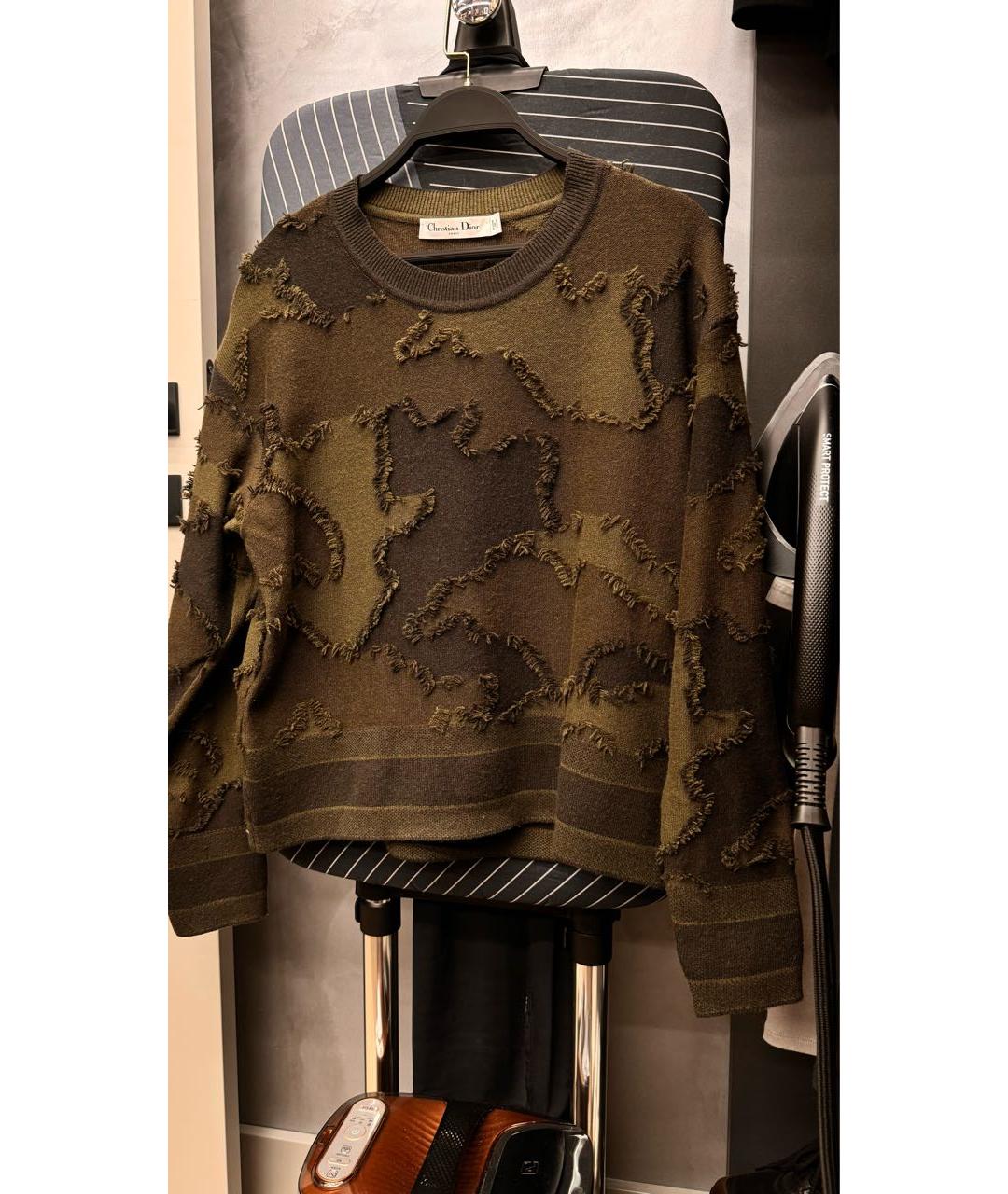 CHRISTIAN DIOR Зеленый кашемировый джемпер / свитер, фото 6