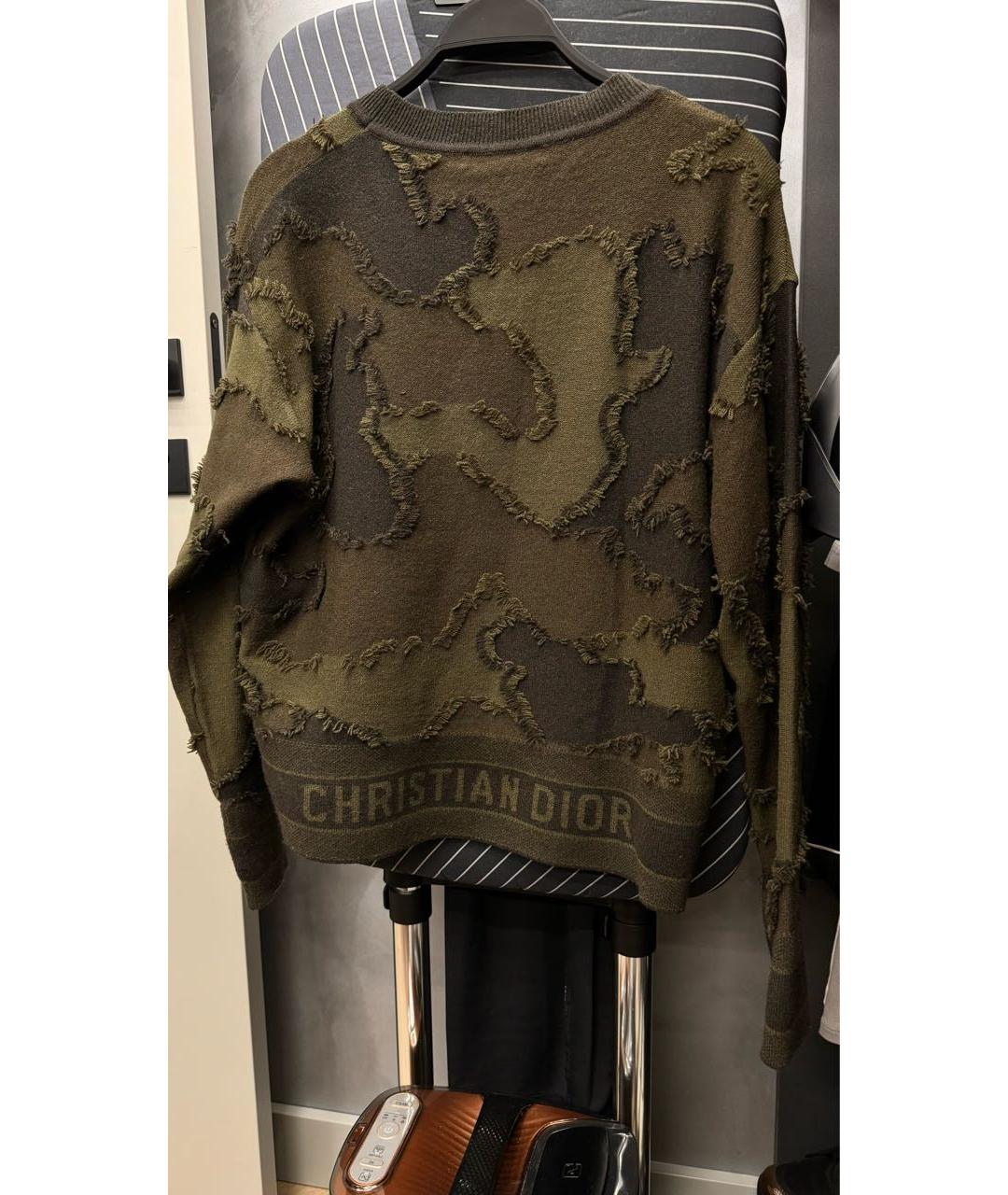 CHRISTIAN DIOR Зеленый кашемировый джемпер / свитер, фото 3