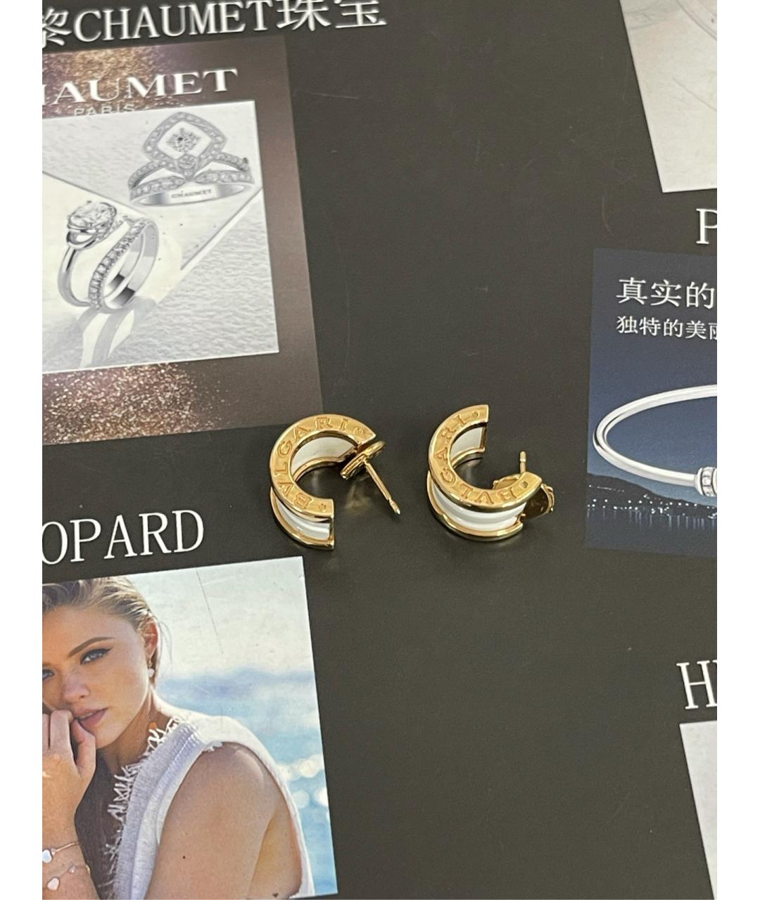 BVLGARI Золотые серьги из розового золота, фото 5
