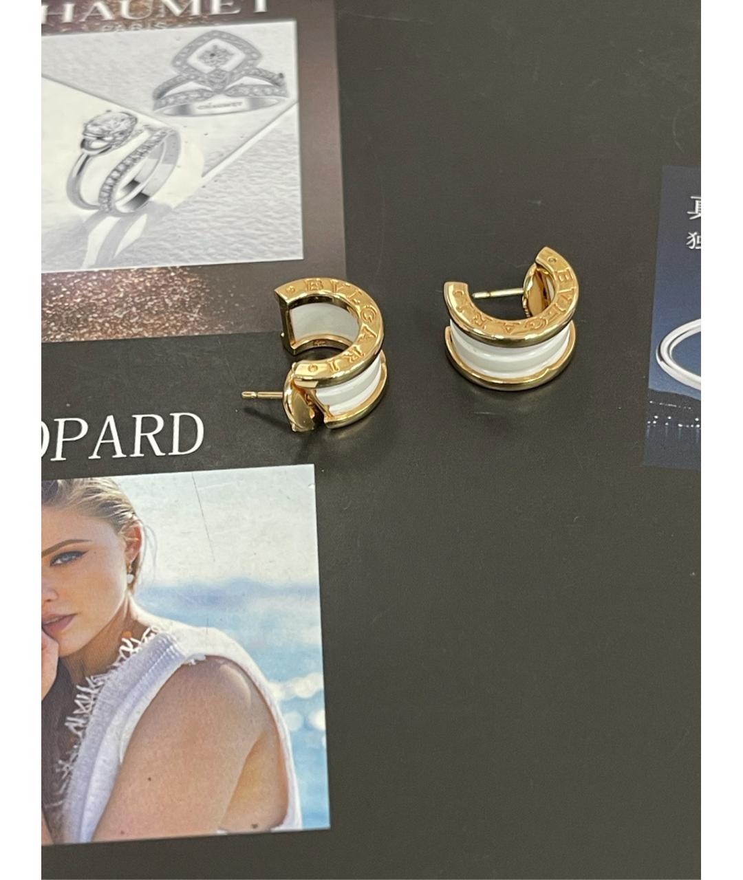 BVLGARI Золотые серьги из розового золота, фото 6
