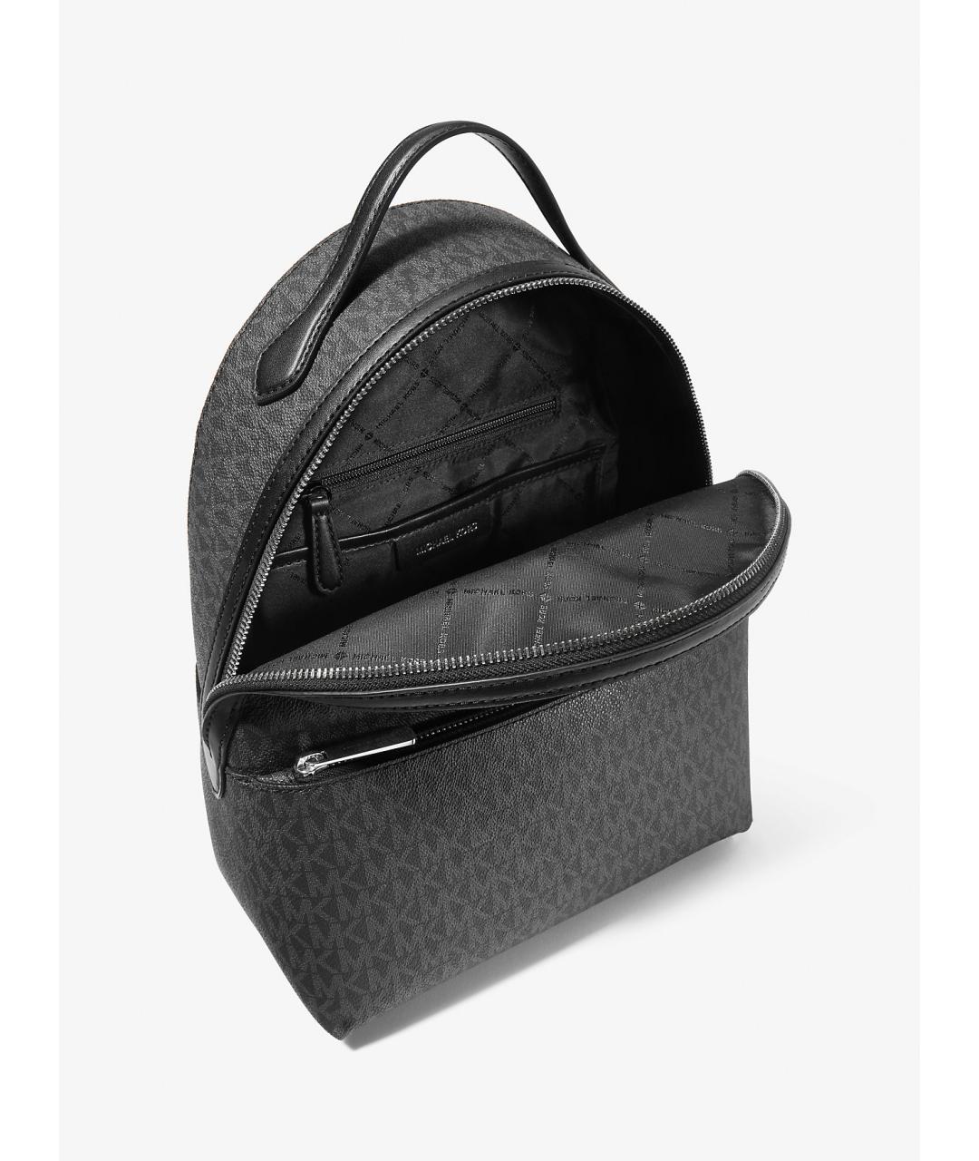 MICHAEL KORS Черный рюкзак из искусственной кожи, фото 3