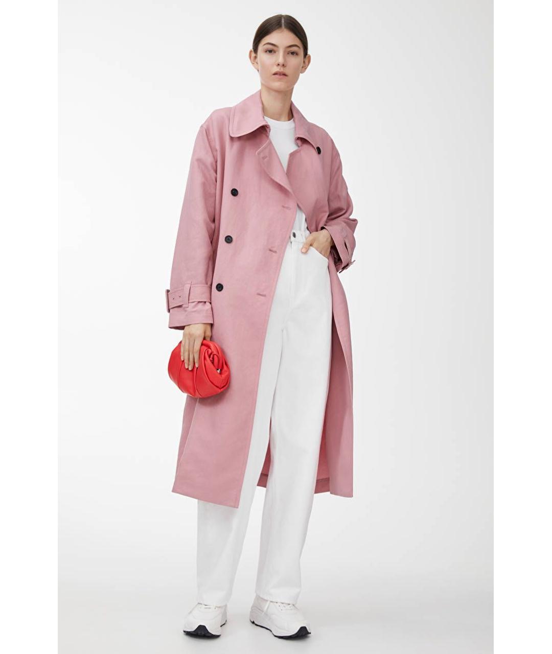 ARKET Розовый льняной тренч/плащ, фото 4