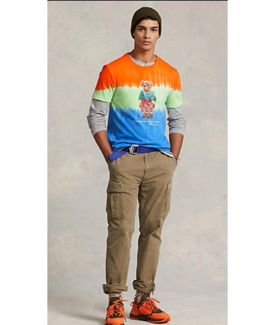 POLO RALPH LAUREN Мульти хлопковая футболка, фото 8