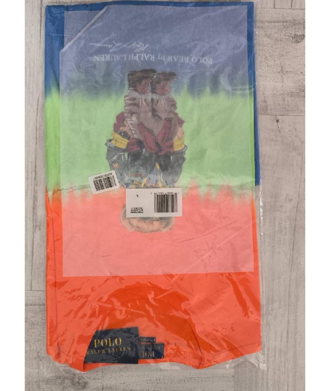 POLO RALPH LAUREN Мульти хлопковая футболка, фото 9