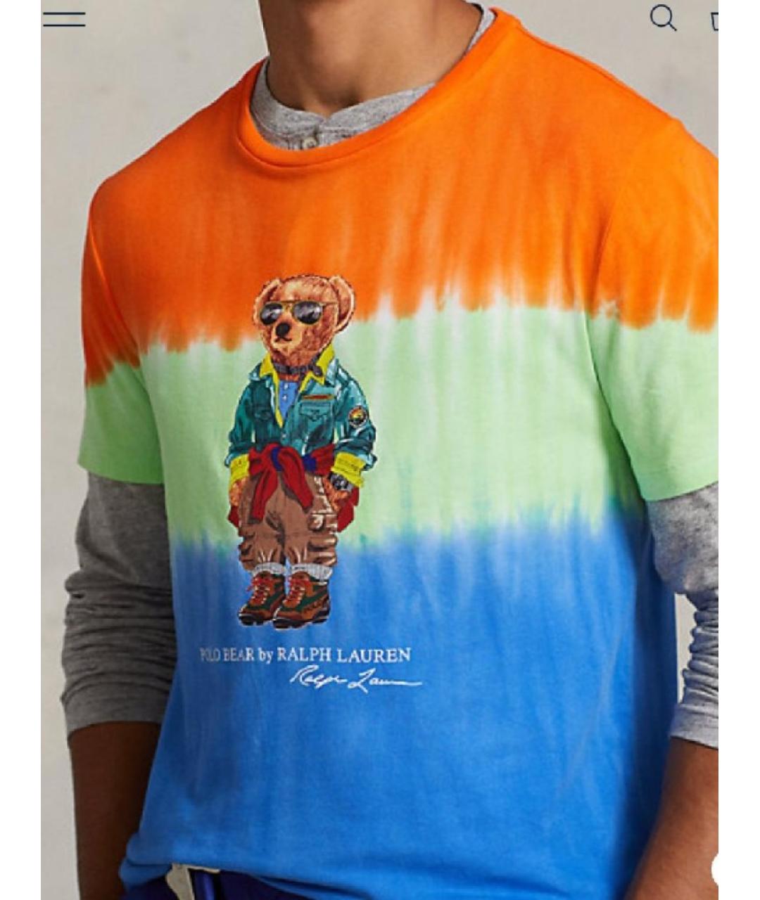 POLO RALPH LAUREN Мульти хлопковая футболка, фото 7