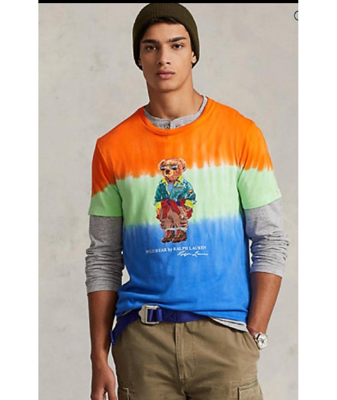 POLO RALPH LAUREN Мульти хлопковая футболка, фото 5