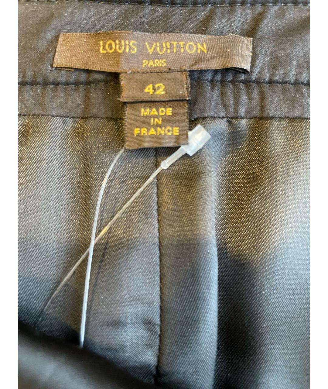 LOUIS VUITTON Черная юбка миди, фото 3