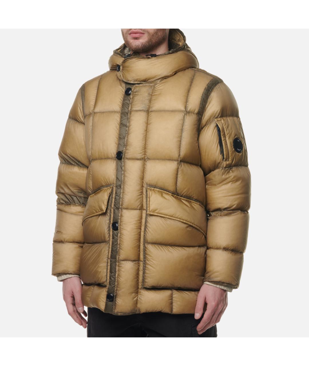 CP COMPANY Бежевая синтетическая парка, фото 2