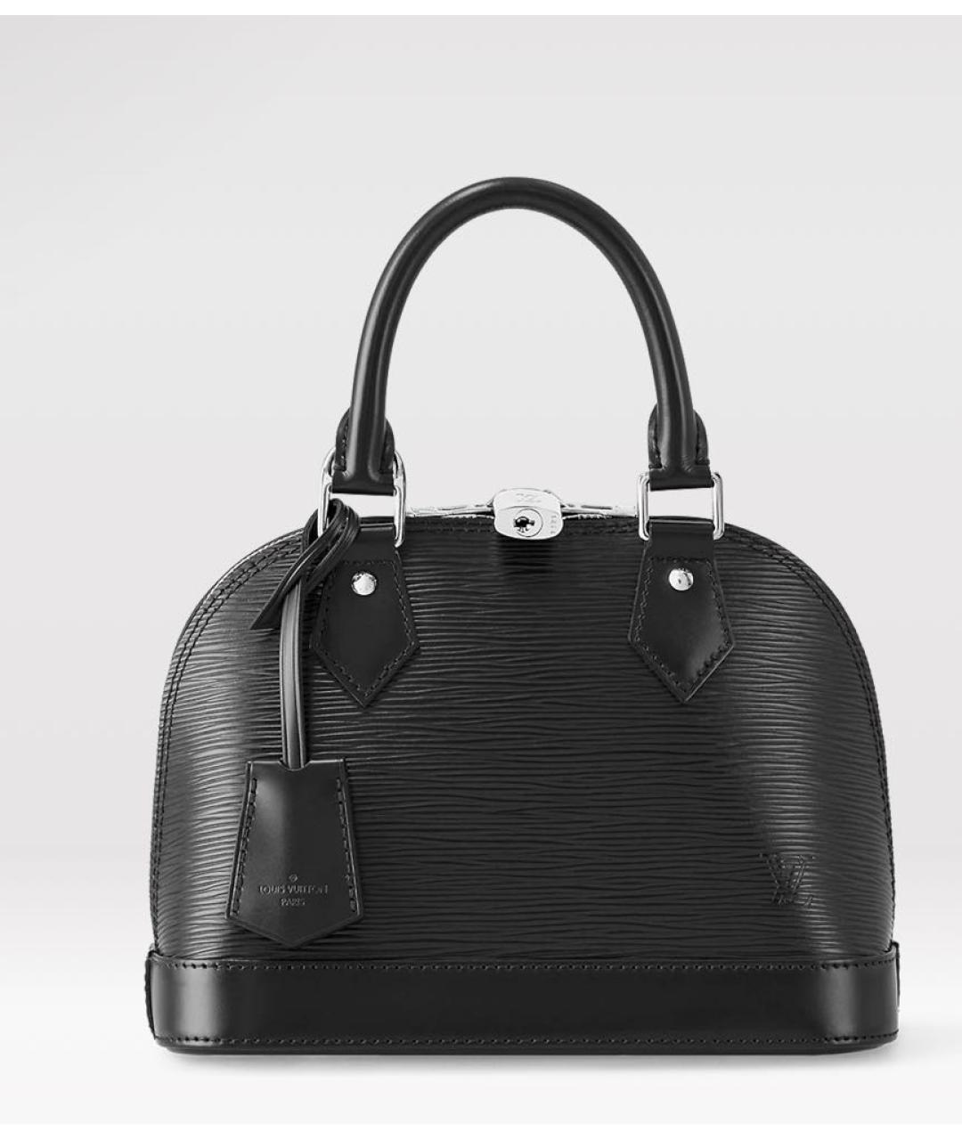 LOUIS VUITTON Черная кожаная сумка через плечо, фото 1