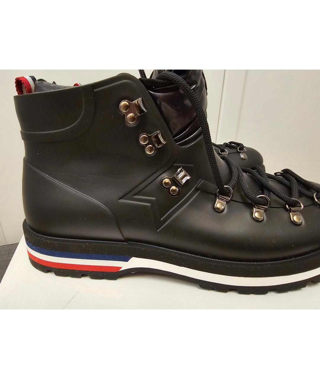 MONCLER Черные высокие ботинки, фото 6