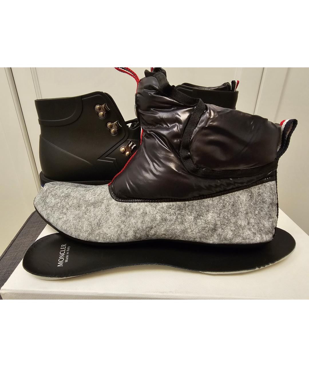 MONCLER Черные высокие ботинки, фото 7