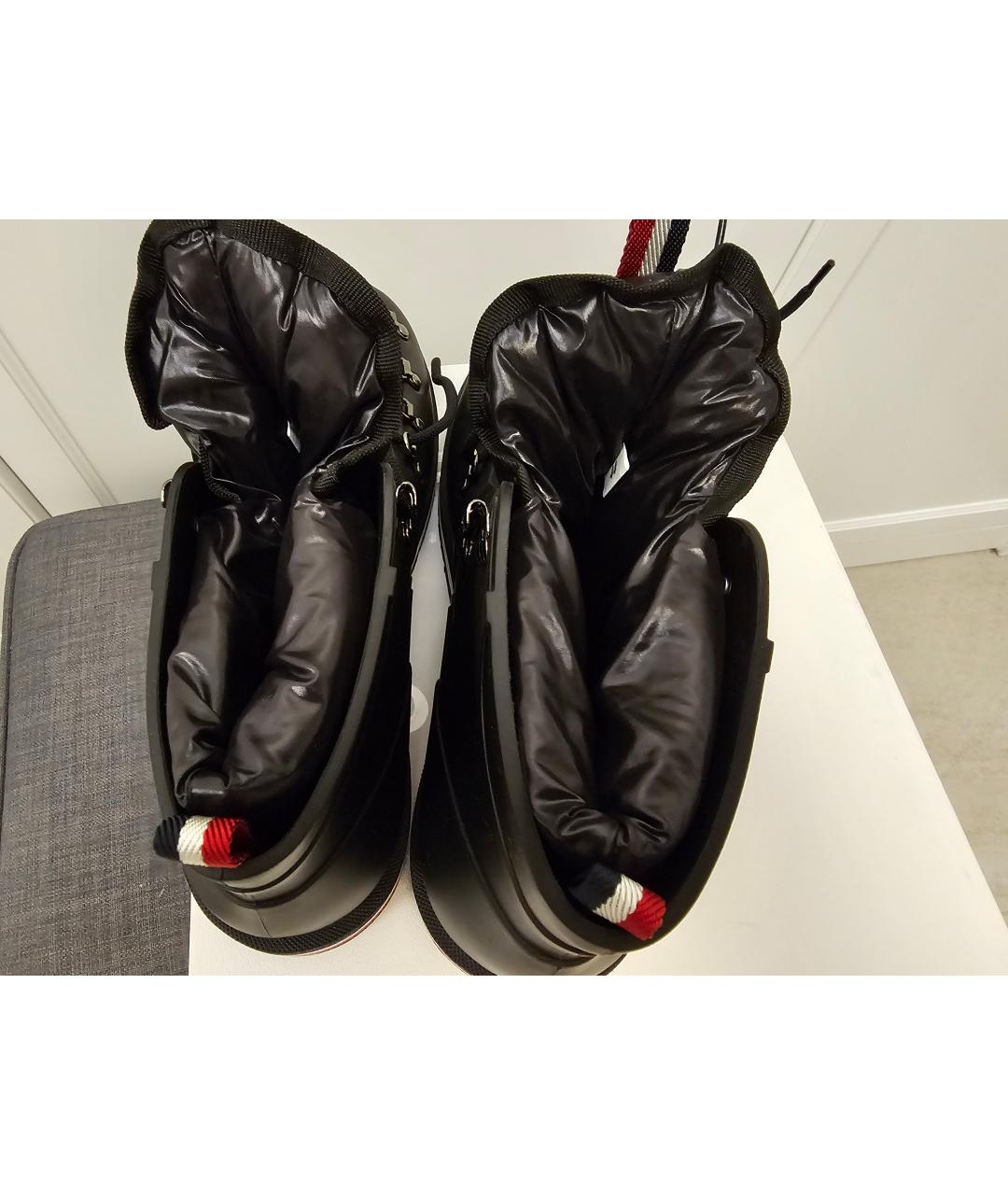 MONCLER Черные высокие ботинки, фото 3