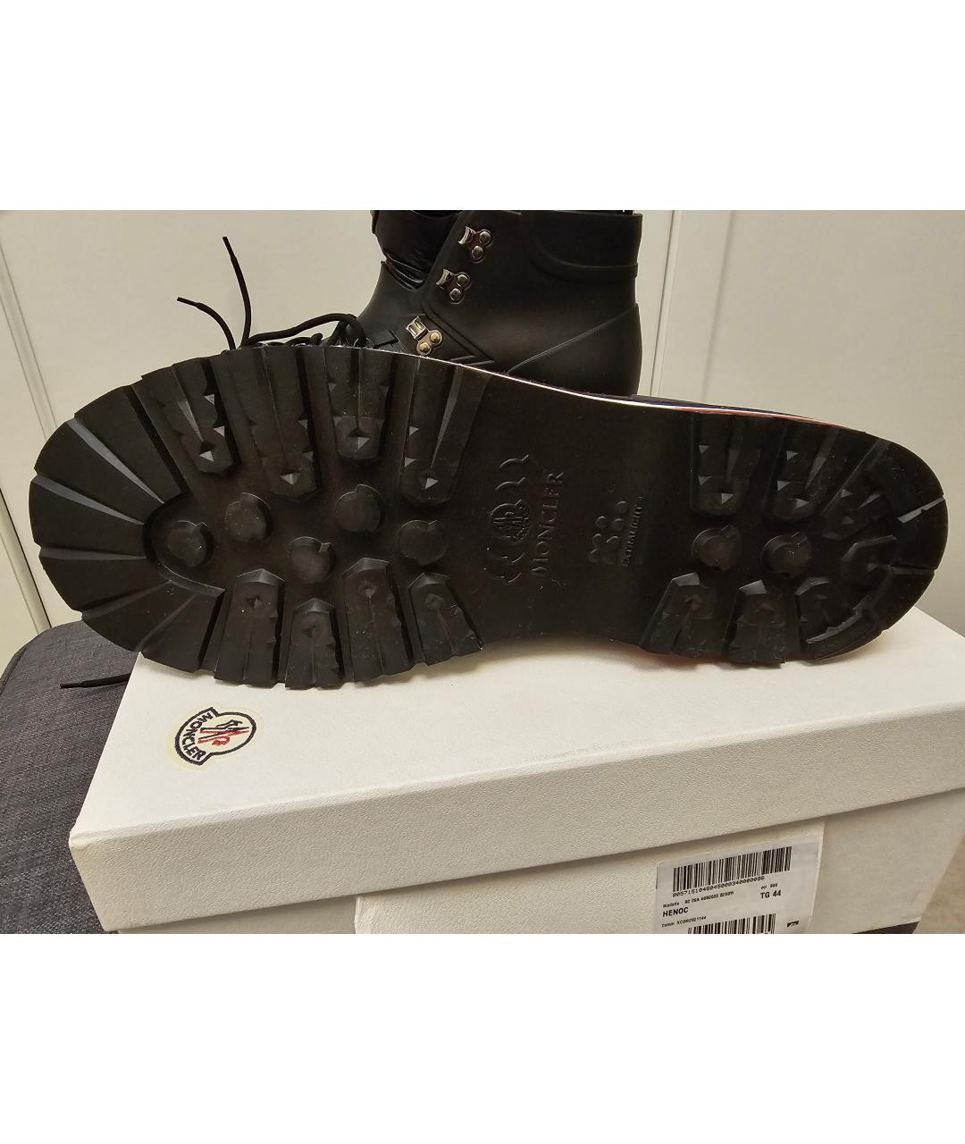 MONCLER Черные высокие ботинки, фото 5