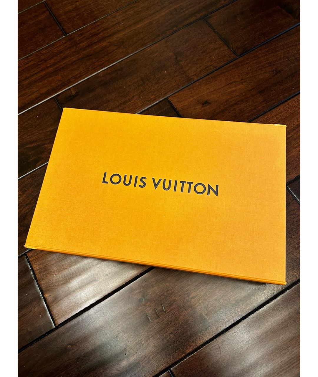 LOUIS VUITTON PRE-OWNED Черный шерстяной шарф, фото 6