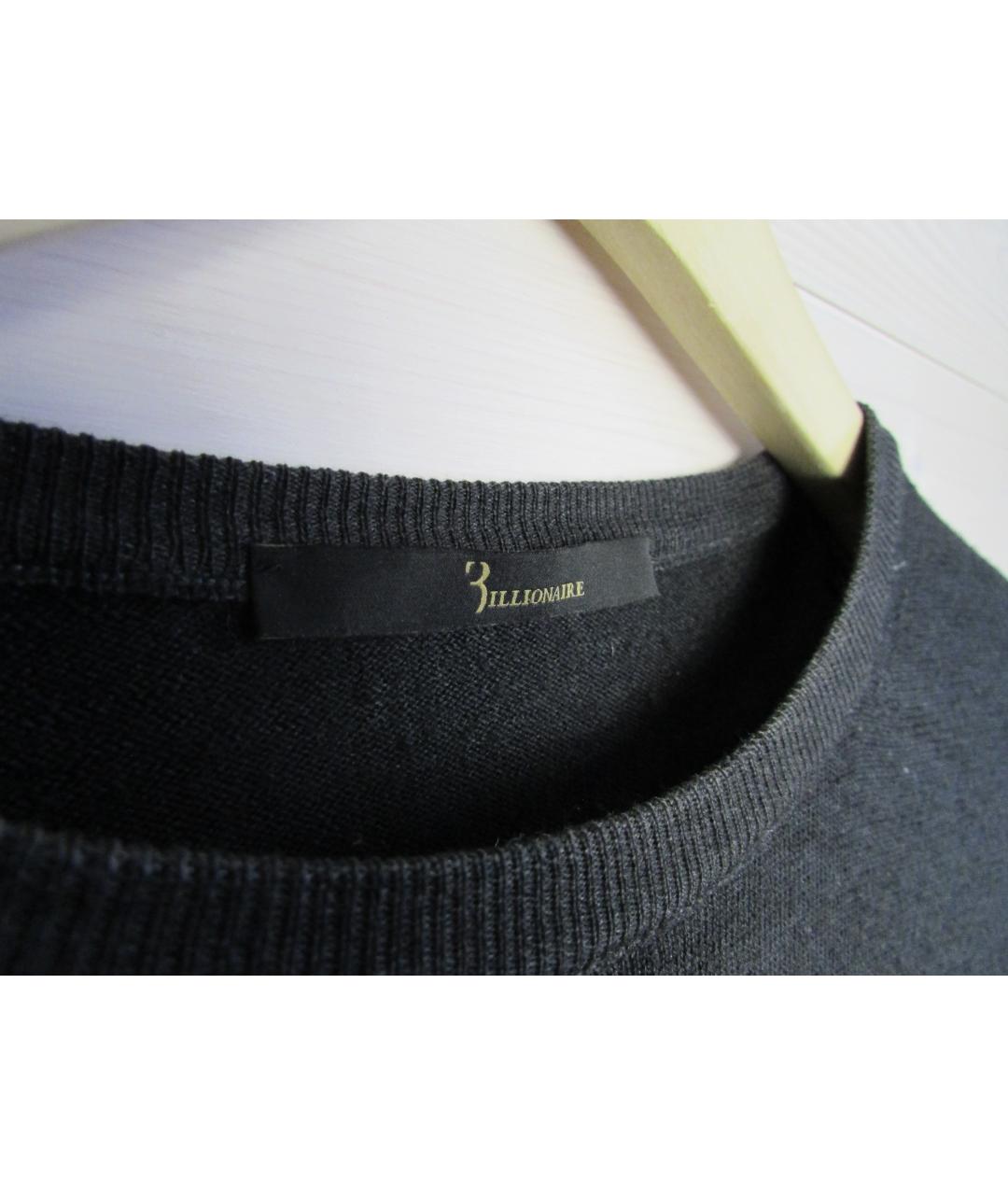 BILLIONAIRE Серый шерстяной джемпер / свитер, фото 3