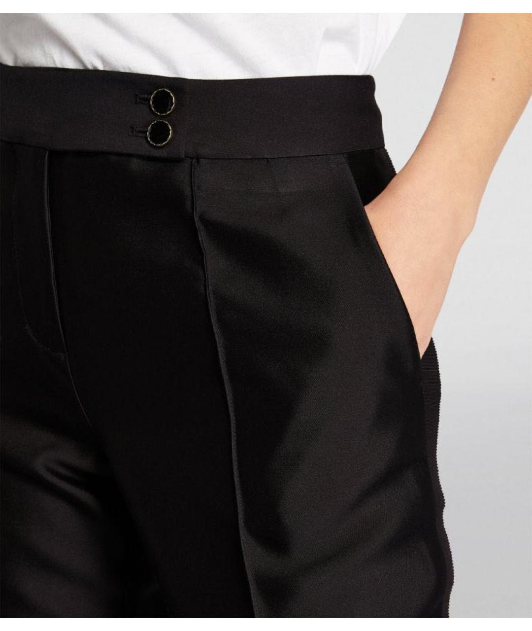 ZIMMERMANN Черные шелковые прямые брюки, фото 5