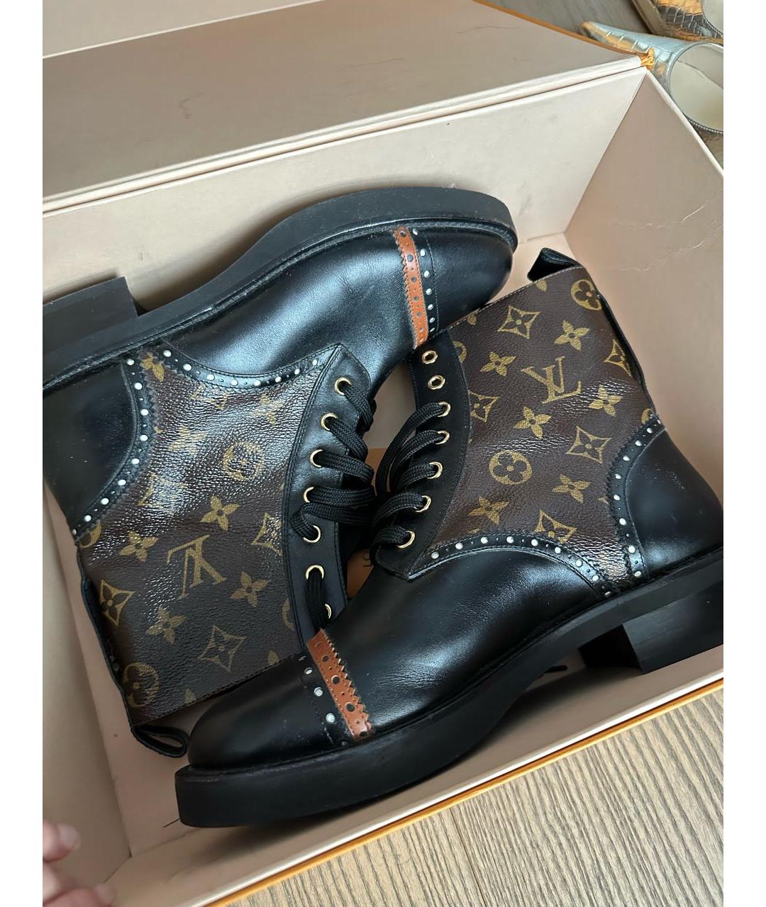 LOUIS VUITTON PRE-OWNED Кожаные ботинки, фото 3