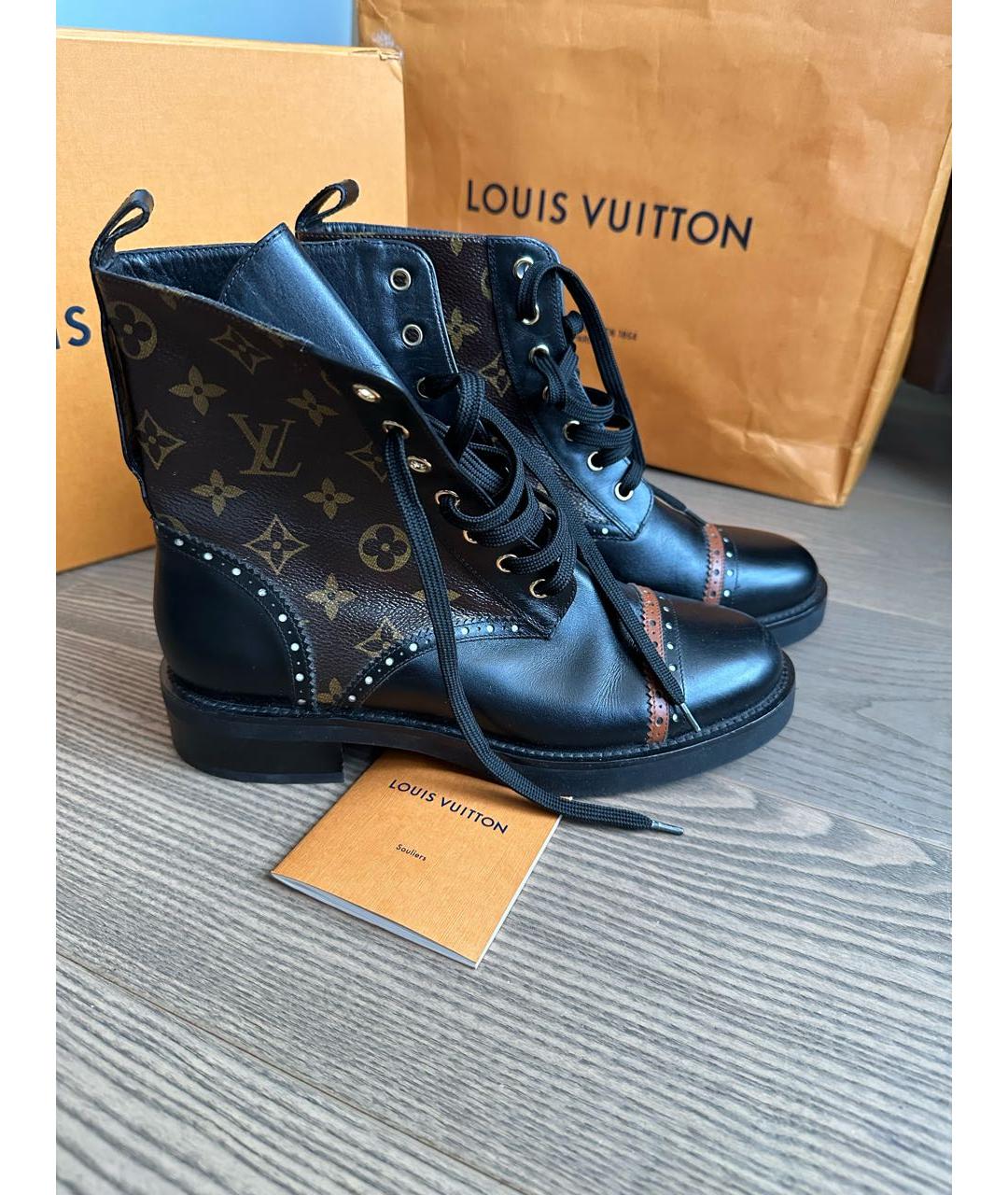 LOUIS VUITTON Кожаные ботинки, фото 6