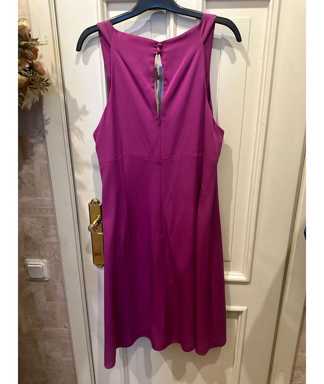 ARMANI COLLEZIONI Фиолетовое шелковое коктейльное платье, фото 2
