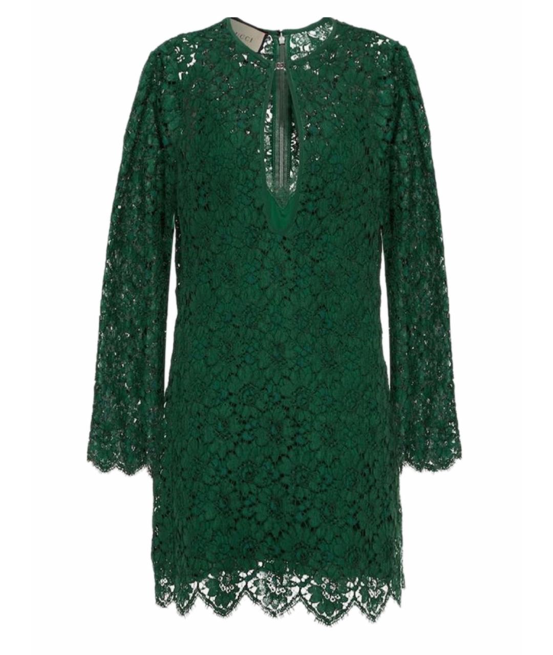 GUCCI Зеленые коктейльное платье, фото 1