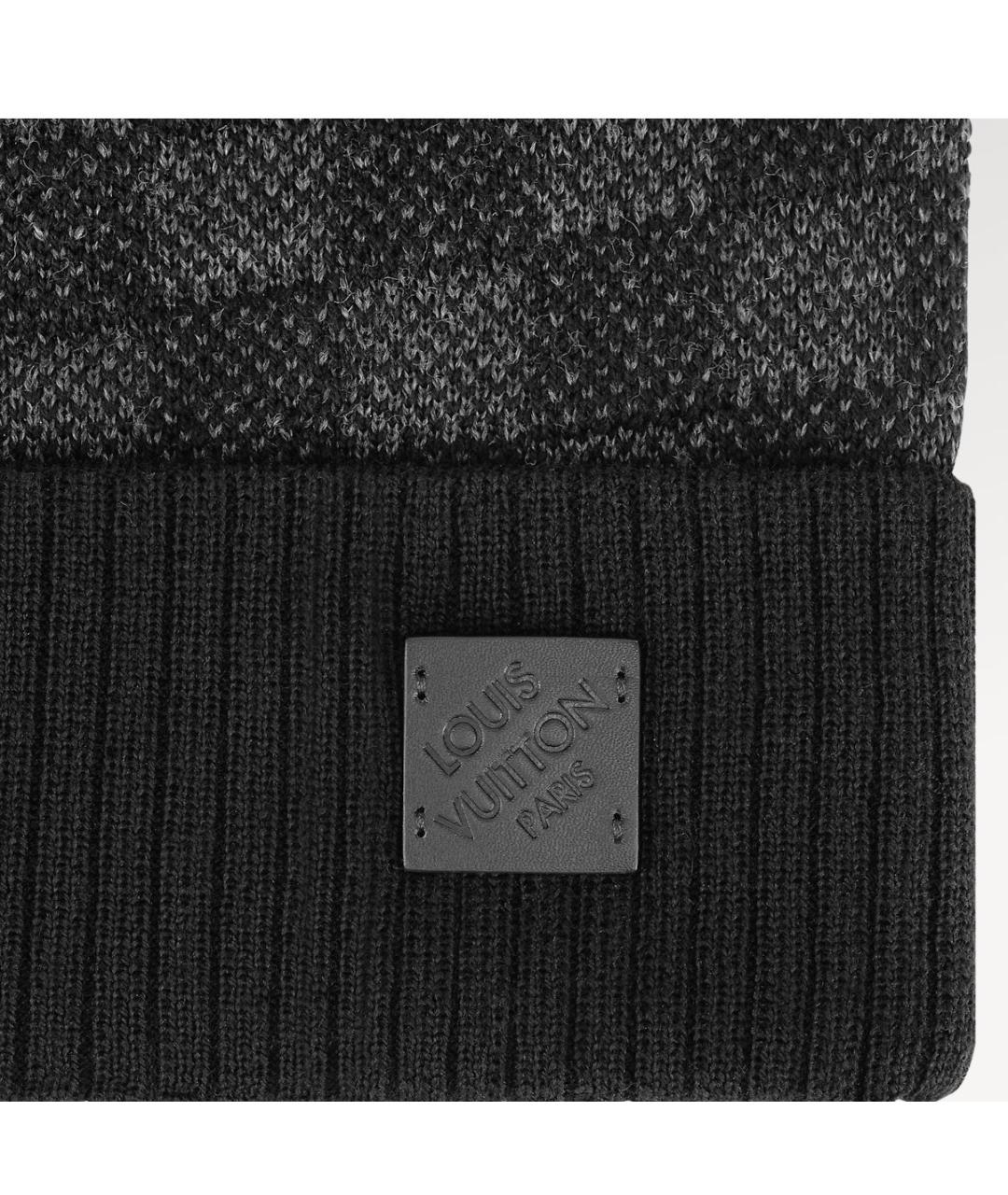 LOUIS VUITTON Черная хлопковая шапка, фото 2