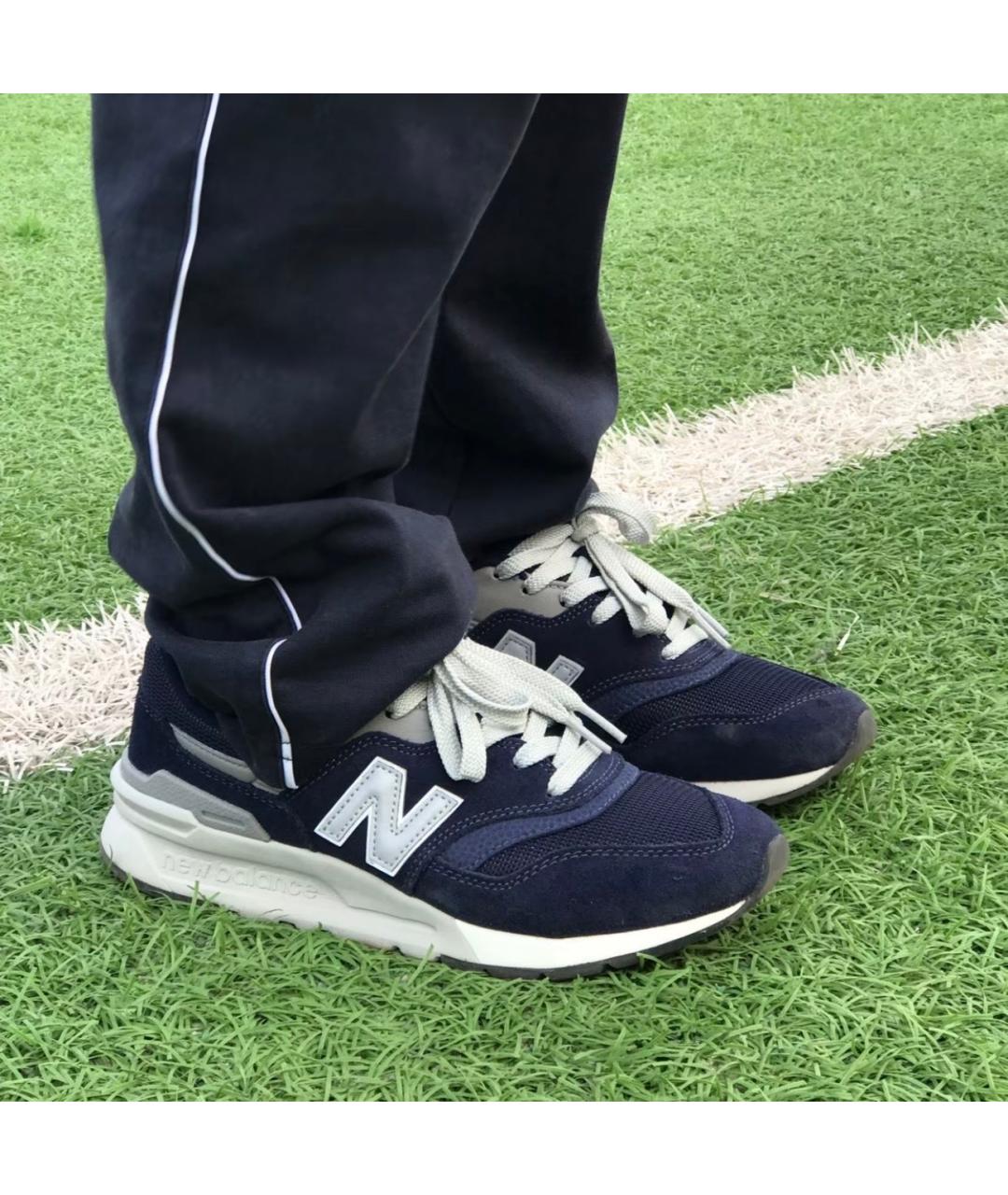 NEW BALANCE Синие текстильные низкие кроссовки / кеды, фото 5