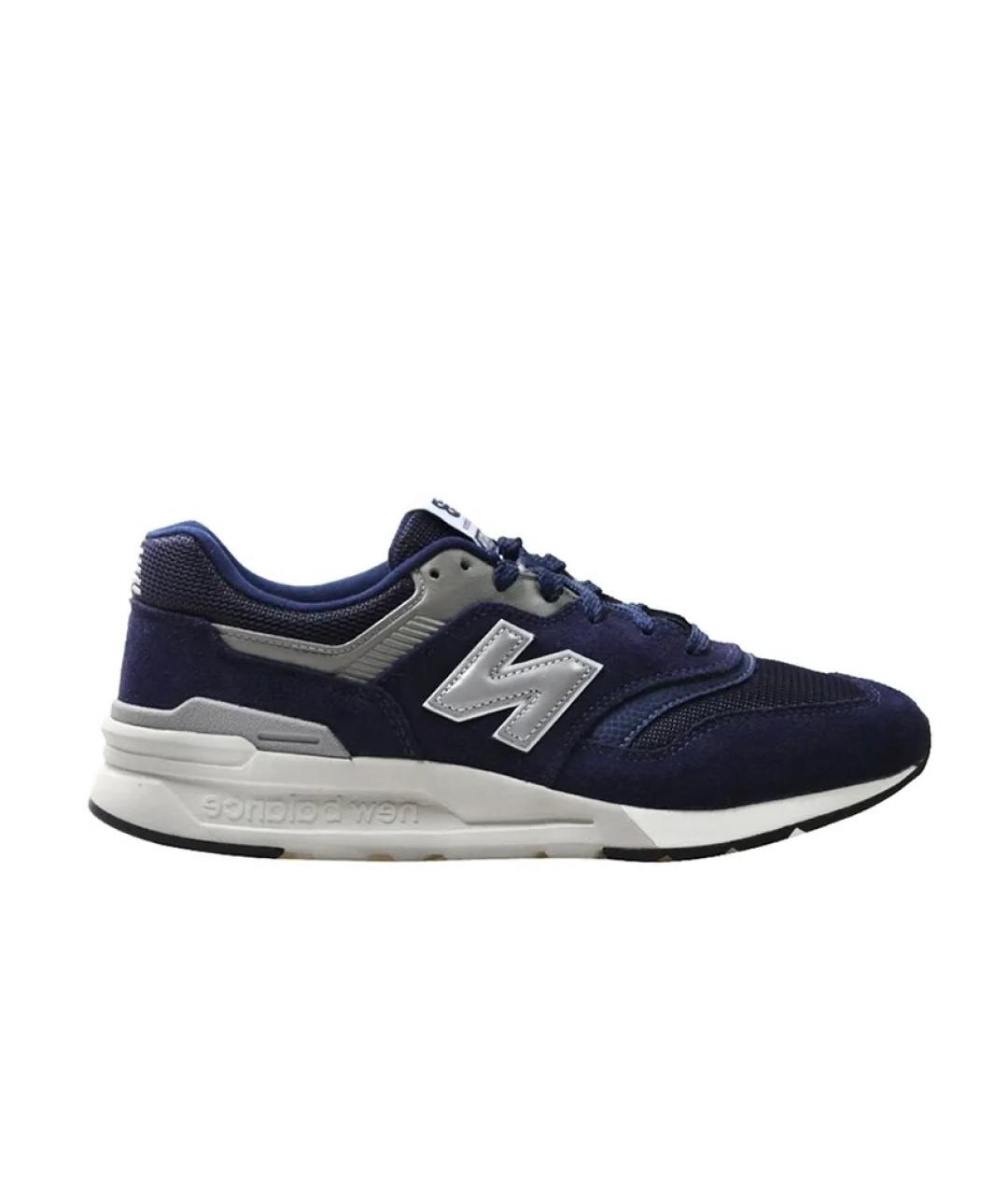 NEW BALANCE Синие текстильные низкие кроссовки / кеды, фото 1