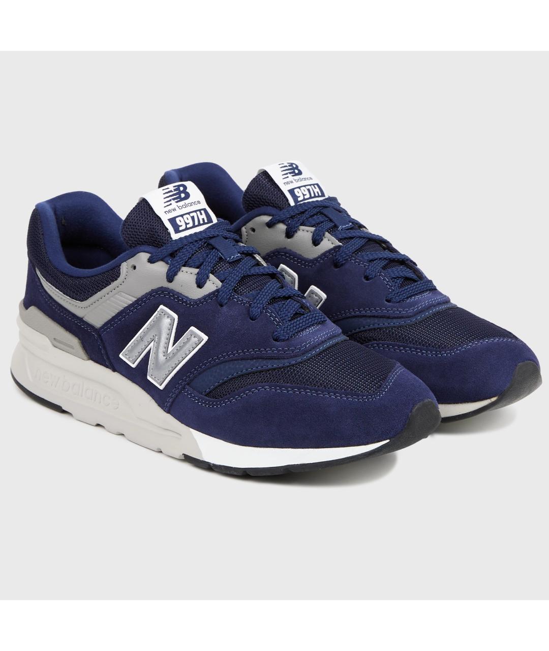 NEW BALANCE Синие текстильные низкие кроссовки / кеды, фото 2