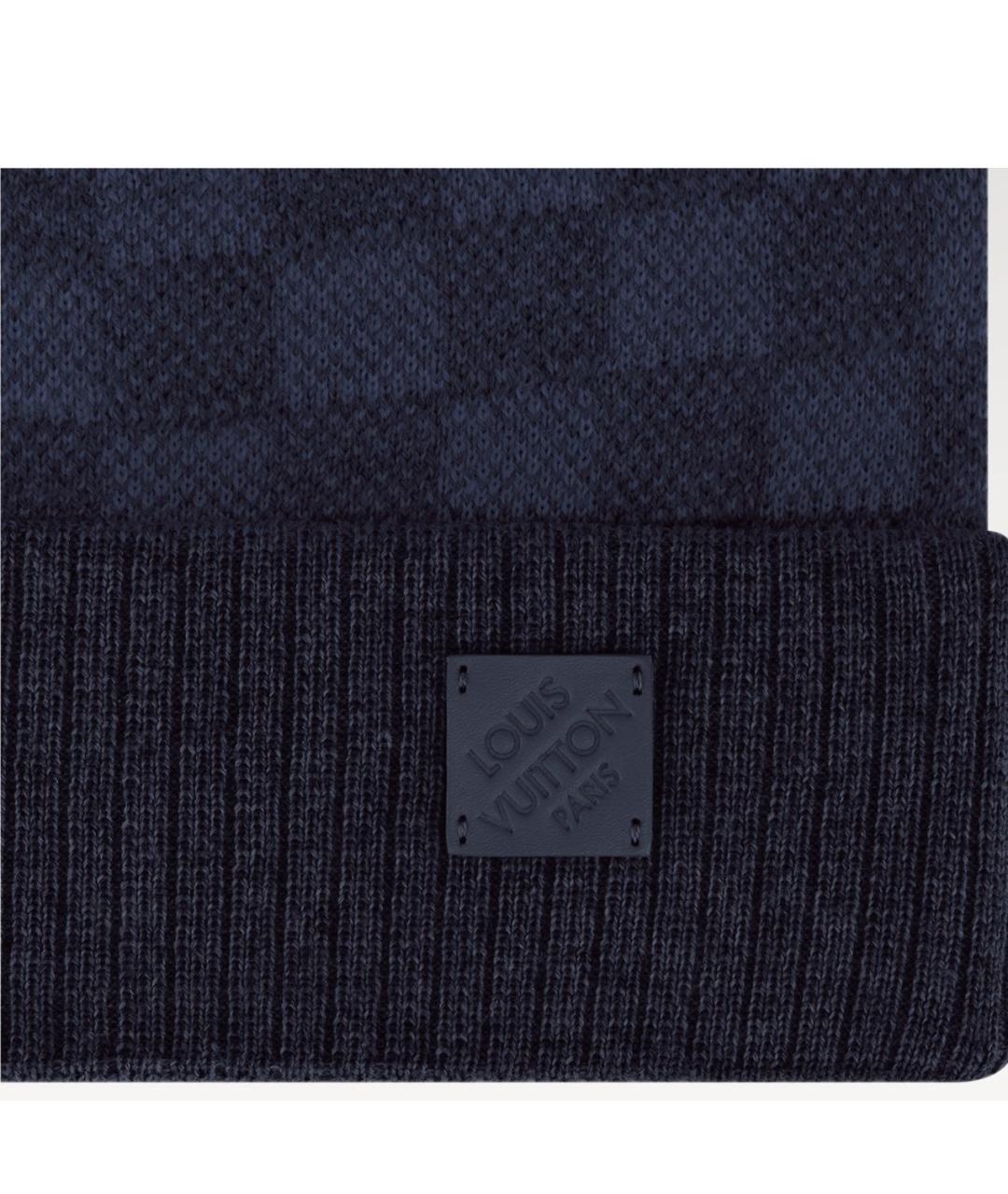 LOUIS VUITTON Темно-синяя хлопковая шапка, фото 2