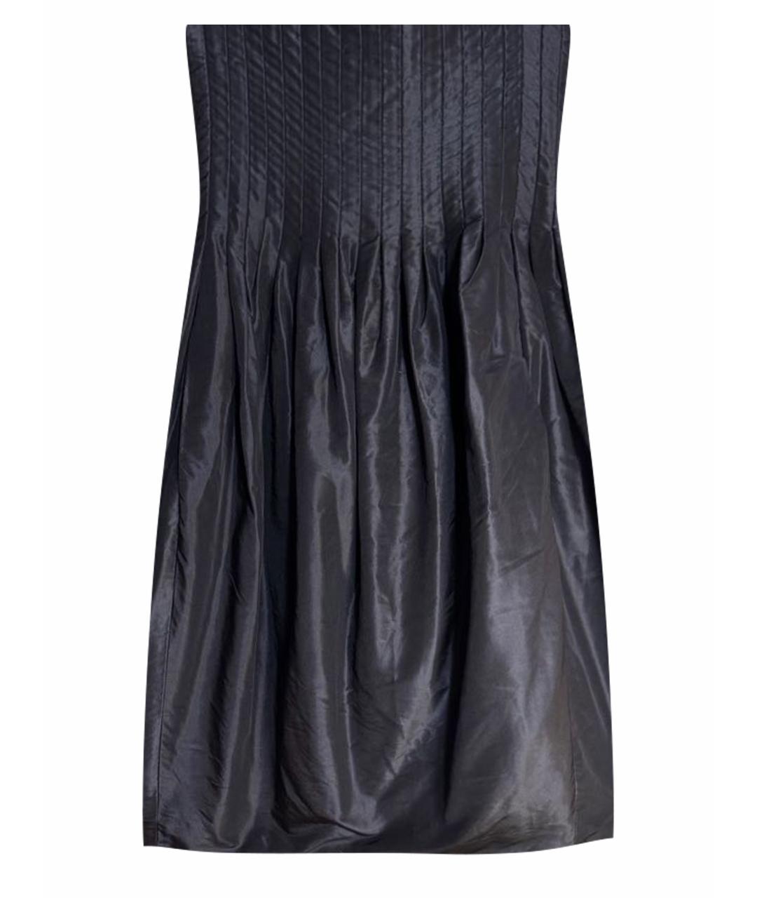 SAINT LAURENT Черная шерстяная юбка миди, фото 1
