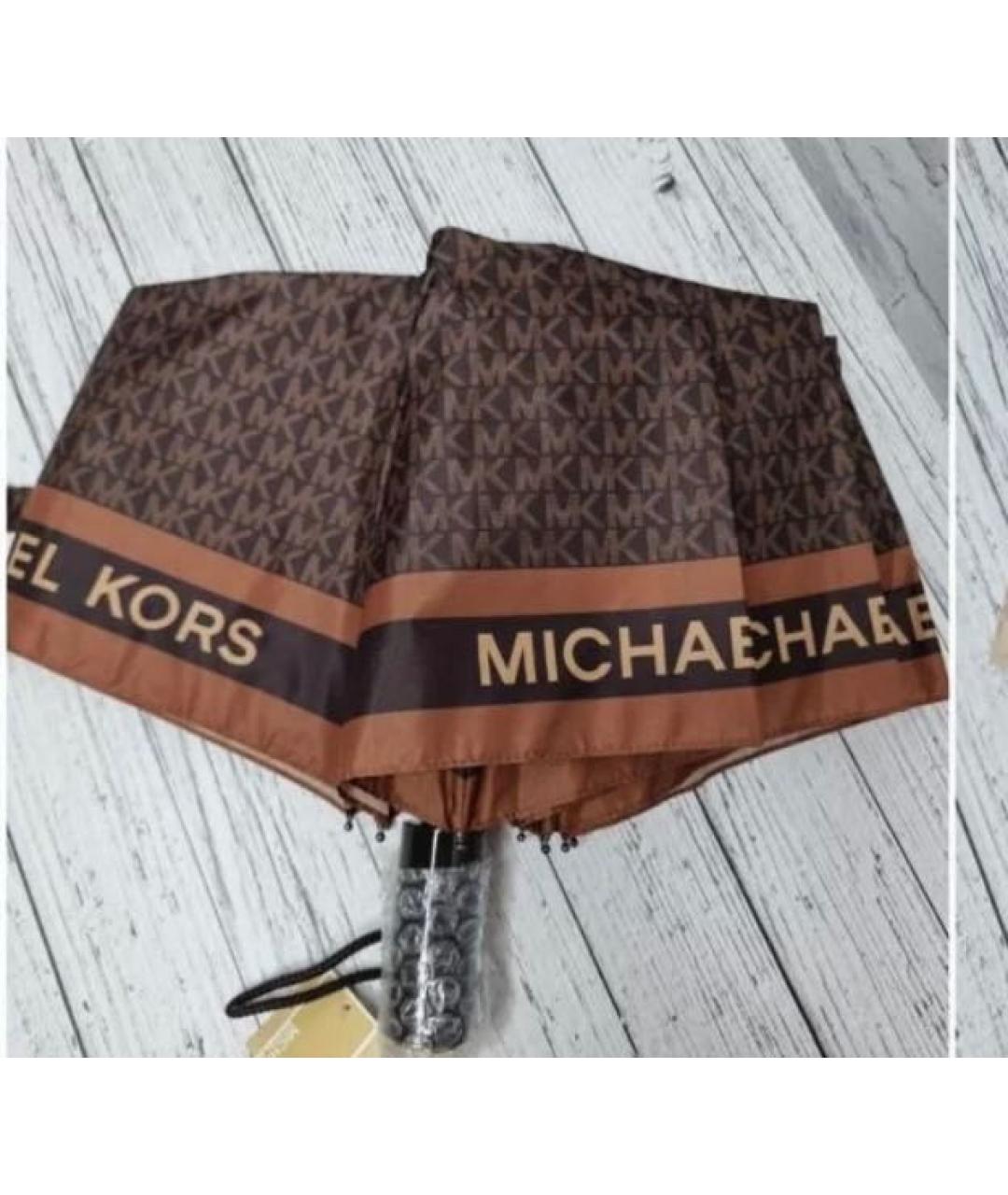 MICHAEL KORS Коричневый зонт, фото 3