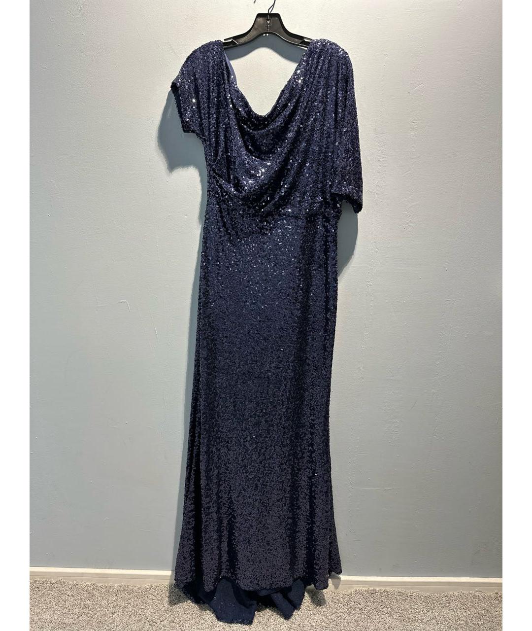 BADGLEY MISCHKA Темно-синее вечернее платье, фото 5