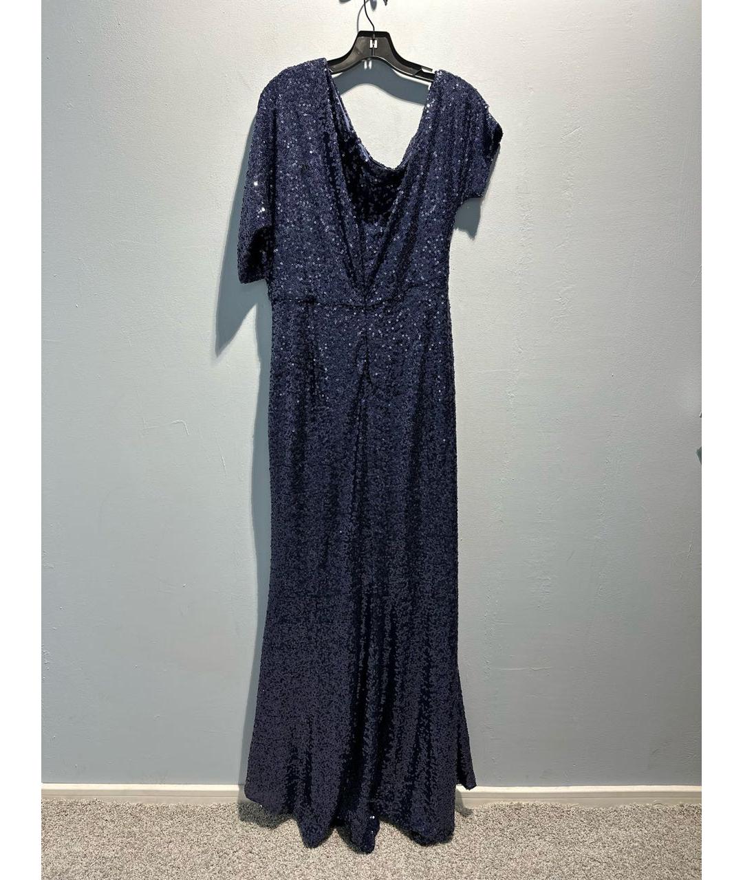 BADGLEY MISCHKA Темно-синее вечернее платье, фото 2