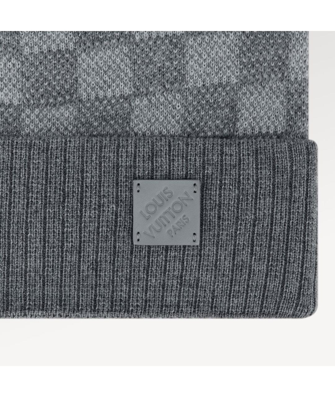 LOUIS VUITTON Серая хлопковая шапка, фото 2