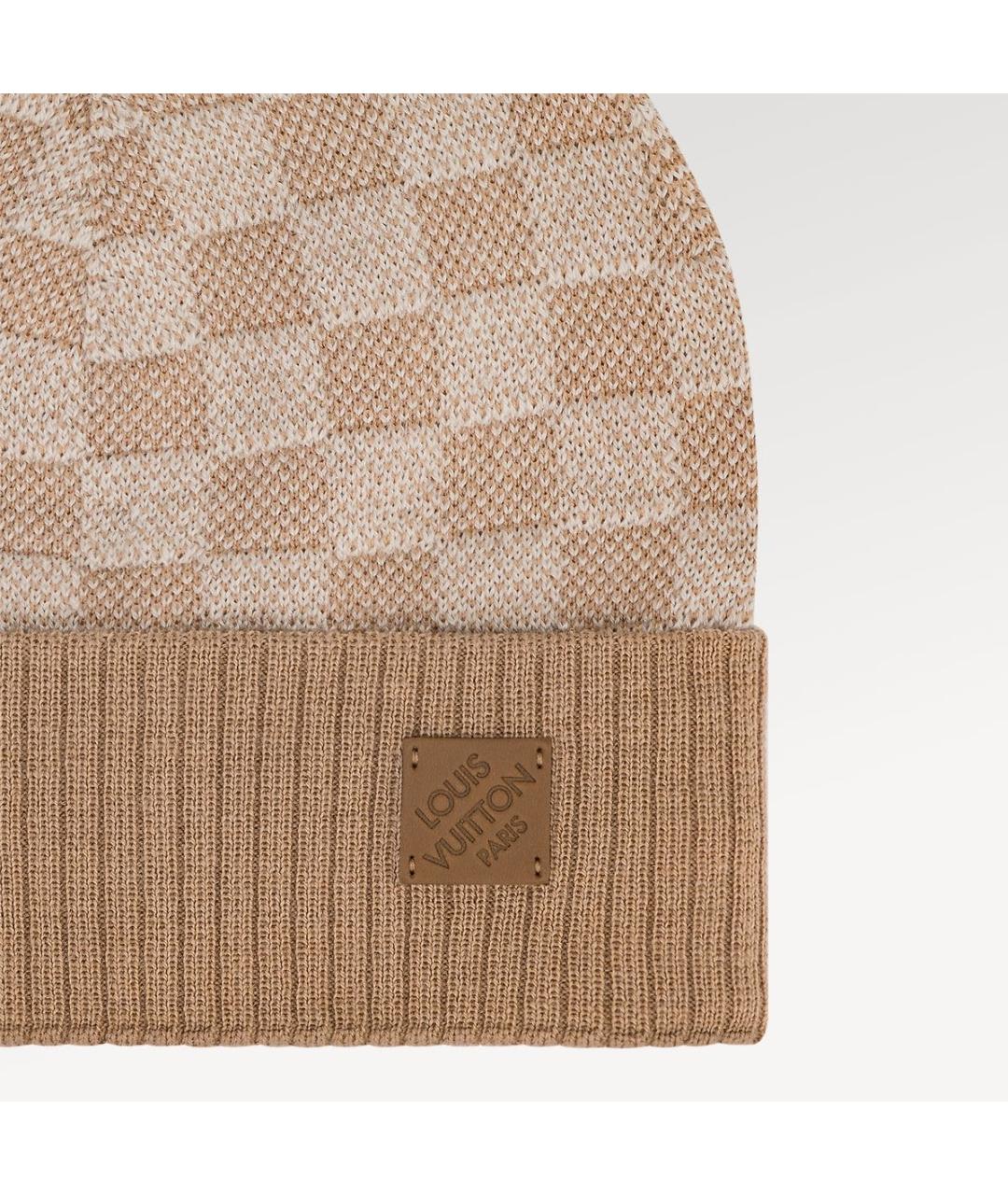 LOUIS VUITTON Коричневая хлопковая шапка, фото 2