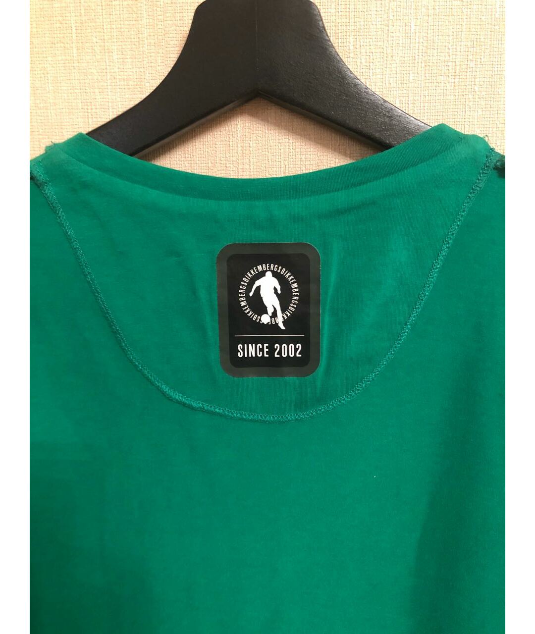 BIKKEMBERGS Зеленая хлопковая футболка, фото 3
