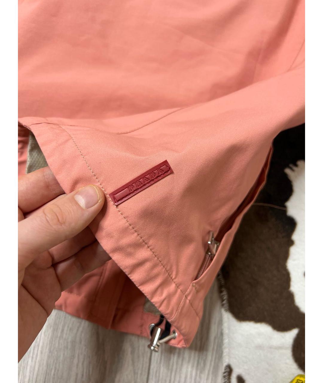 PRADA VINTAGE Розовая полиэстеровая куртка, фото 7