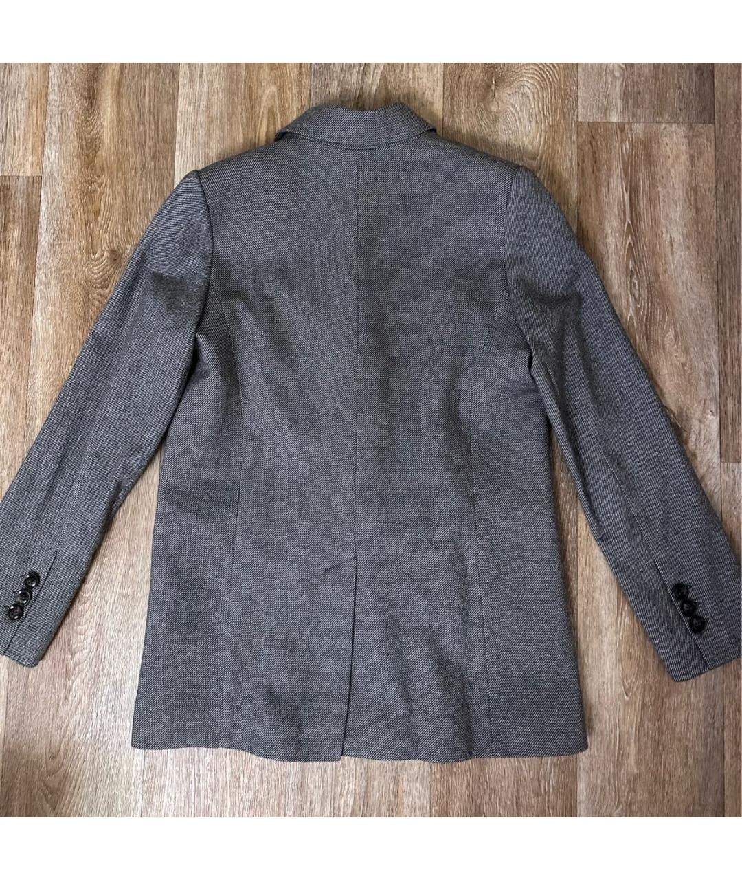 12 STOREEZ Антрацитовый шерстяной жакет/пиджак, фото 2
