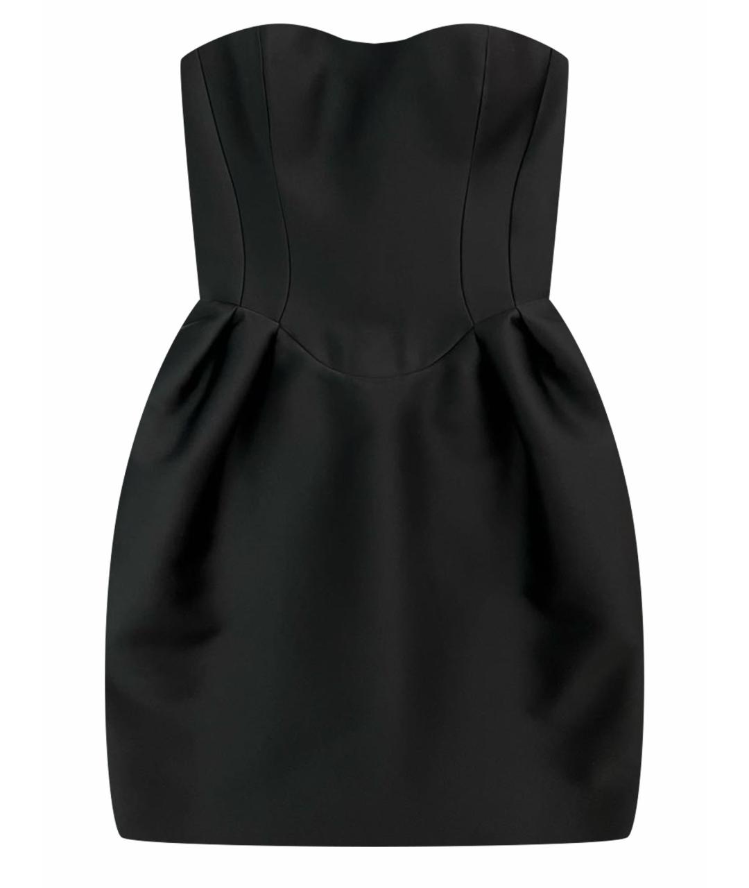 RASARIO Черное атласное вечернее платье, фото 1