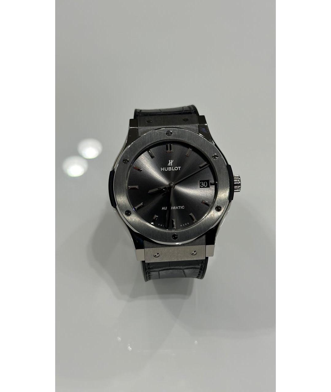 HUBLOT Серые титановые часы, фото 9