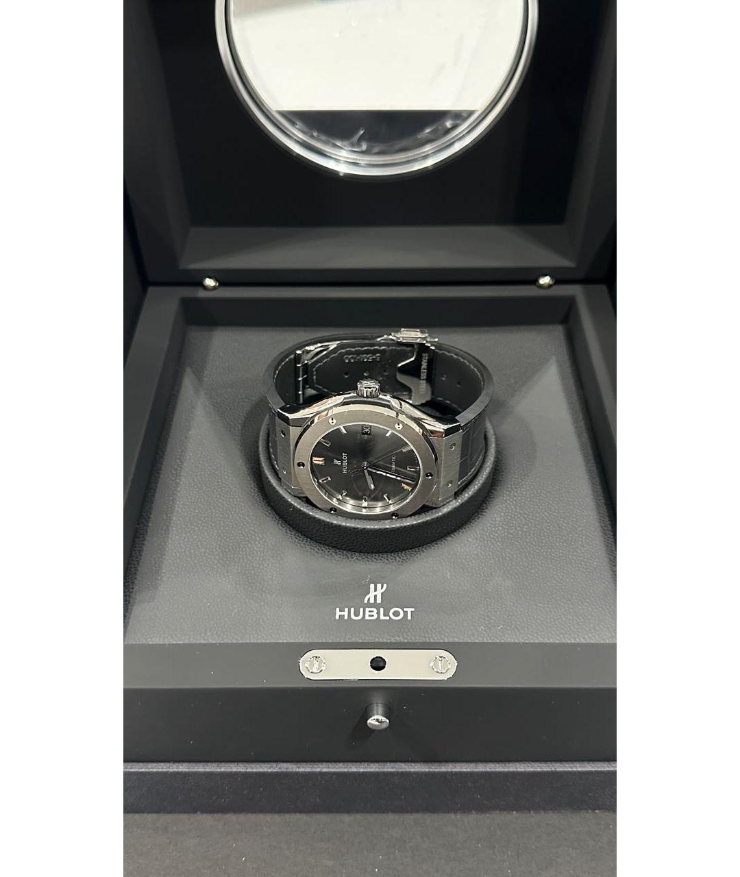 HUBLOT Серые титановые часы, фото 6