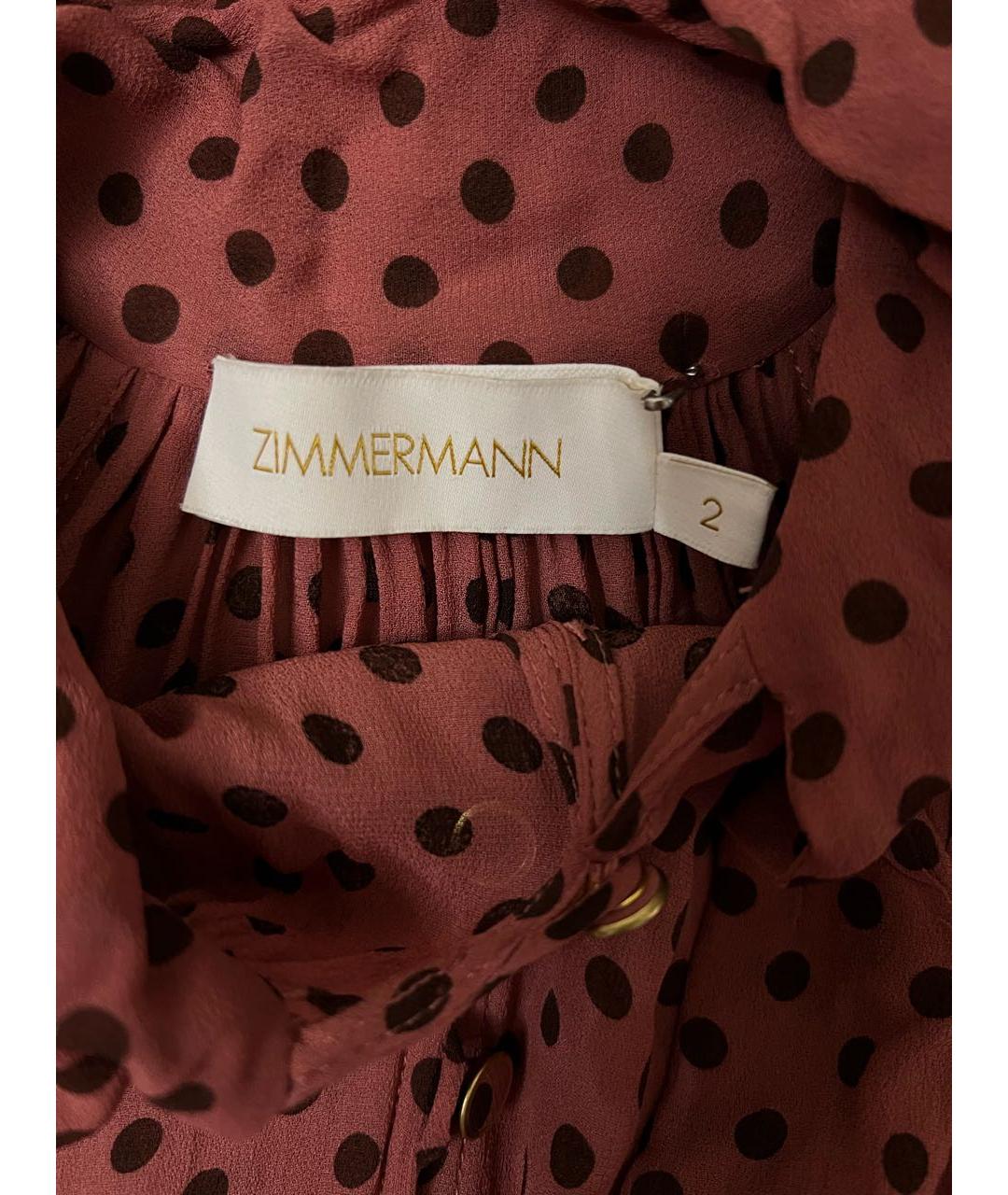 ZIMMERMANN Розовое вискозное платье, фото 3