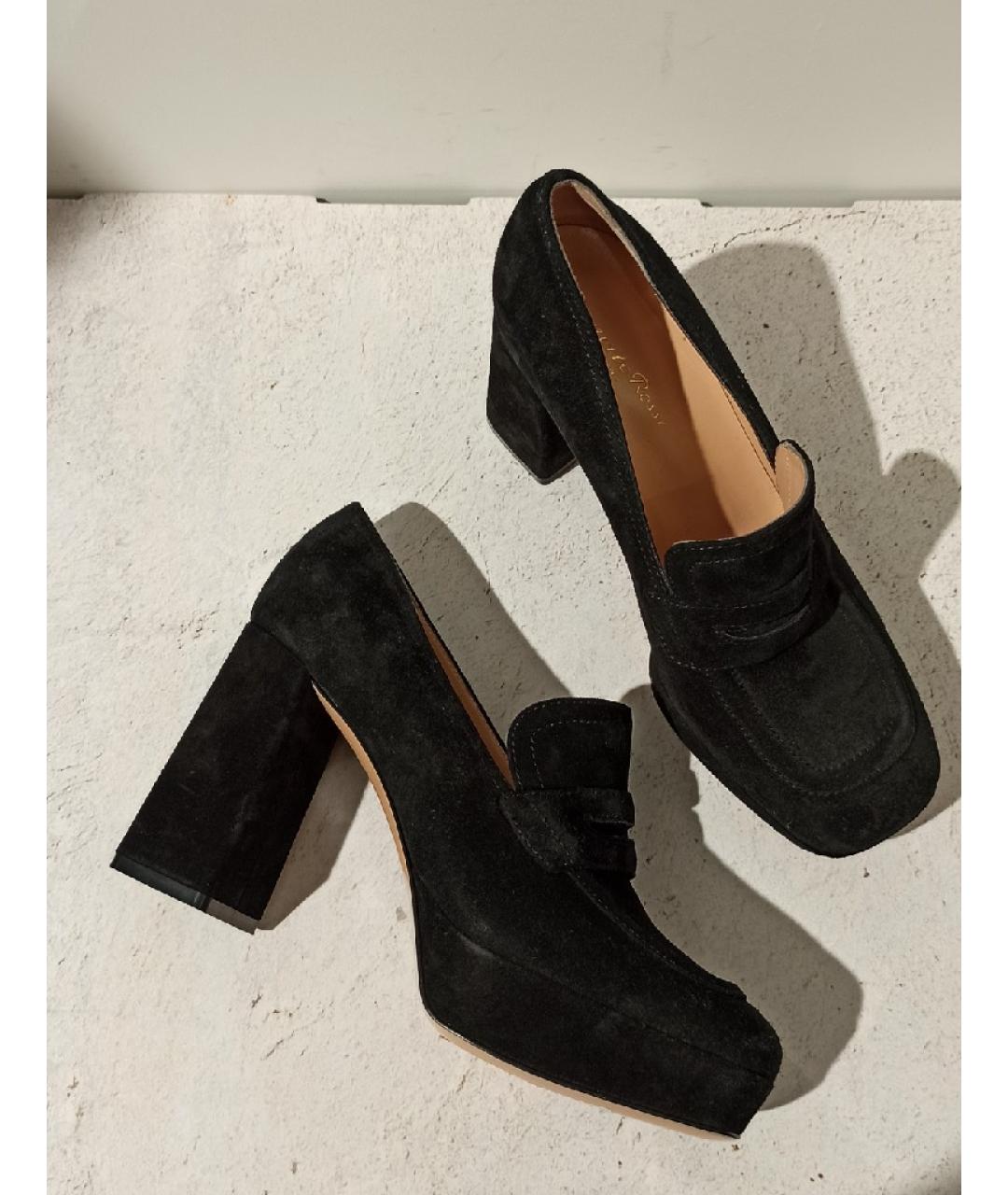 GIANVITO ROSSI Черные замшевые туфли, фото 5